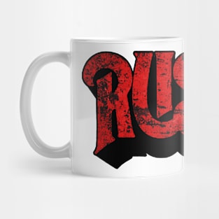 Red texture rush vintage Mug